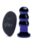 GLAS Rechargeable Ribbed Butt Plug 3.5"