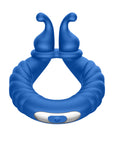 FORTO F-24 Textured Vibrating C-Ring - Blue