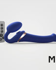 Strap-On-Me Multi-Orgasm Medium Bendable Strap-On - Blue