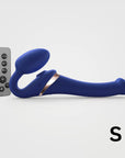 Strap-On-Me Multi-Orgasm Small Bendable Strap-On - Blue