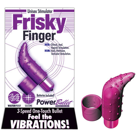 Frisky Finger Massager w/Power Bullet Pink