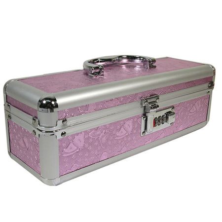 The Toy Chest Lockable Vibrator Case Medium Pink