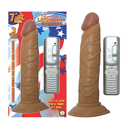 Latin American Whoppers 7in. Straight Vibrating Dong