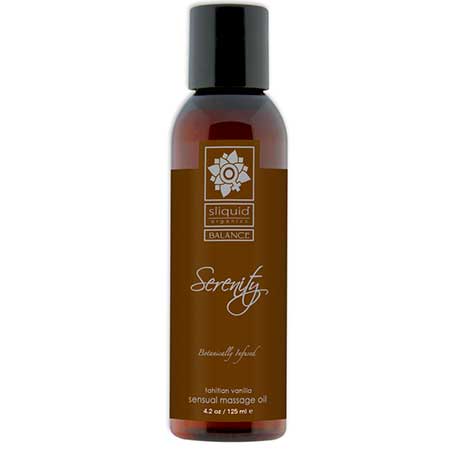 Sliquid Organics Balance Massage Oil Serenity (French Vanilla) 8.5oz