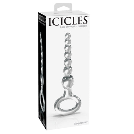 Pipedream Icicles No. 67 Beaded Glass Massager Clear