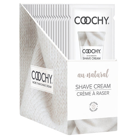Coochy Shave Cream Au Natural 24pc Display