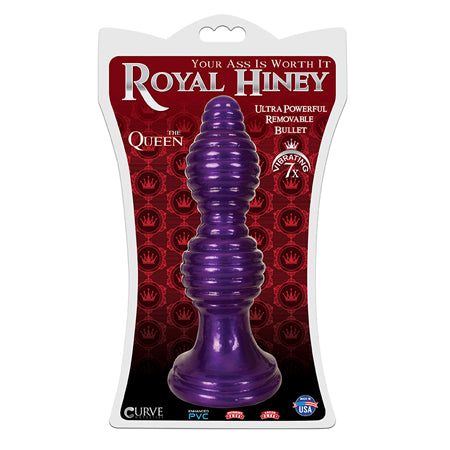 Curve Toys Royal Hiney The Queen Vibrating Anal Plug Purple