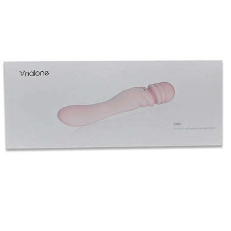 Nalone Jane Rechargeable Silicone Dual Ended Wand Vibrator Light Pink