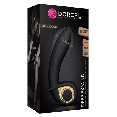 Dorcel Deep Expand Rechargeable Silicone Inflating Vibrator Black