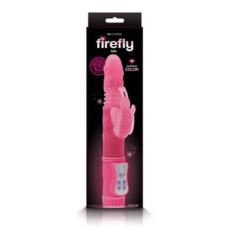 Firefly Lola Thrusting Butterfly Vibrator Pink