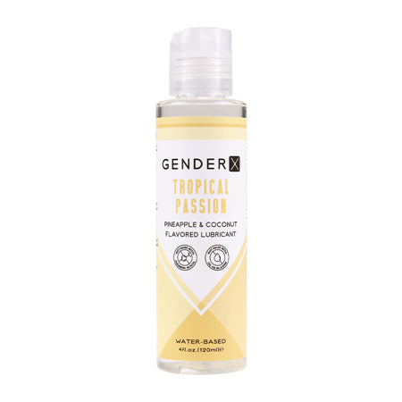 Gender X Tropical Passion Pineapple &amp; Coconut Flavored Water-Based Lubricant 4 oz.