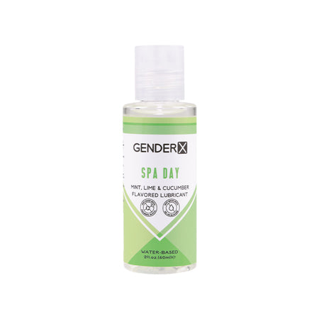 Gender X Spa Day Mint, Lime &amp; Cucumber Flavored Water-Based Lubricant 2 oz.