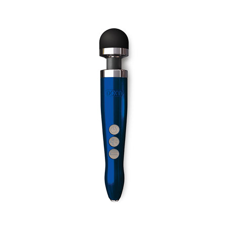 Doxy Die Cast 3R Rechargeable Compact Wand Vibrator Blue Flame