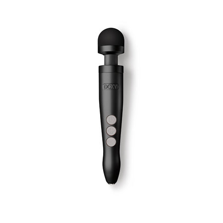 Doxy Die Cast 3R Rechargeable Compact Wand Vibrator Matte Black