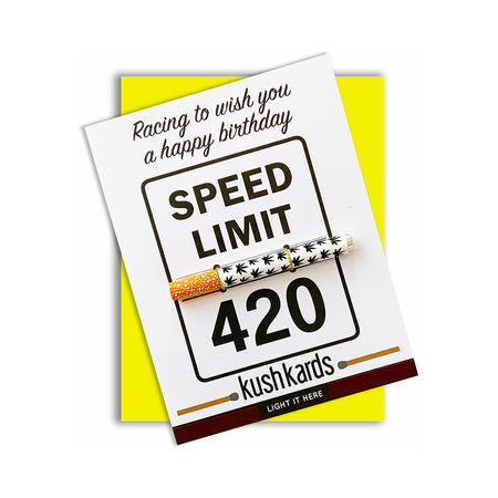 420 Speed Limit Birthday One Hitter Kard