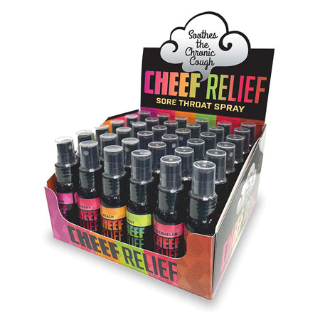 Cheef Relief Throat Spray 36-Piece Display