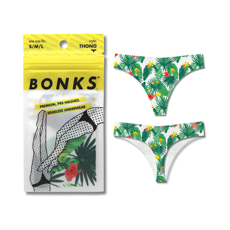 Bonks Tropic Like It&#39;s Hot Seamless Thong O/S