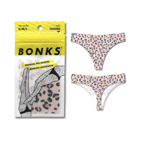Bonks Cat&#39;s Out Of The Bag Seamless Thong O/S